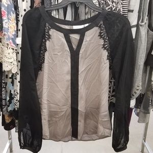 New York & company long sleeve blouse